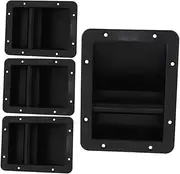 Angoily 4pcs Speaker Handle Replacement Lightweight Side Handle for Audio Speakers Easy Installation Space-Saving Design for Stage Use
