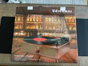 Udreamer Vinyl Record Player Bluetooth Turntable with Built-in Speakers
