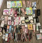 Lot 78 Mixed MAKEUP Elf ,Revlon, Lip, NYX, Revlon, L A Girl W/Repeat