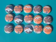 Denver Broncos flat back or pin badge cabochons embellishment bow center magnet