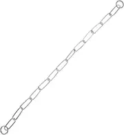 GANAZONO Stainless Steel Training Collar for Medium and Large Dogs Metal Chain Leash for Behavior Chew Design for Walking and Training