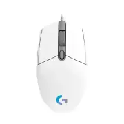 White Logitech G102 Mouse USB Wired Gaming Mouse 8000 DPI Rainbow LED for Gaming