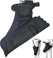 ARusyna Archery Hip Quiver for Arrows with 4 Arrow Tubes Arrow Holder, Pockets for Accessories and Waist Belt
