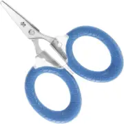 3" Micro Scissors for Fishing Line – Dual Serrated Blades & Non-Slip Handles