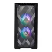 Cooler Master MasterBox TD300 Mesh ARGB Micro-ATX Mini Tower Case - Black [TD300-KGNN-S00]