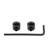Drill Stop 5mm I.D. Hex Wrench Carbon Steel Bits Holder Black 3 in 1 Set