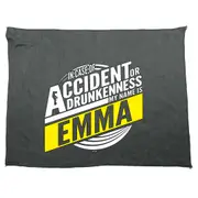 Alcohol In Case Of Accident Or Drunkenness Emma - Funny Novelty Soft Sport Microfiber Towel