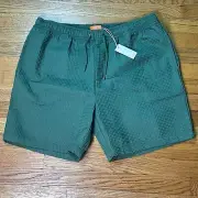 Negative Space Shorts Men's Sz XL Drawstring Waffle Weave Shorts Green NWT
