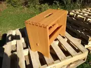 Handmade Oak Bench / Stool with Inlayed Dovetails