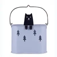 在飛比找Yahoo!奇摩拍賣優惠-(蚊香盒ひょっこりアニマル蚊遣り CAT(藍灰）