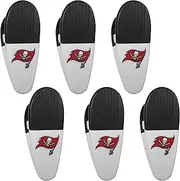 Siskiyou Sports NFL Tampa Bay Buccaneers Chip Clip Magnets, 6pk White, One Size