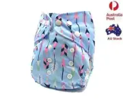 Reusable Modern Cloth Nappies Washable Baby Diaper Pocket Nappy + Inserts (D998)