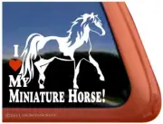 I Love My Miniature Horse | High Quality Vinyl Pinto Mini Horse Decal Sticker