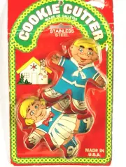 Vintage Cookie Cutter Capers Boy and Girl Stainless Steel Made in USA