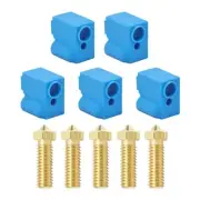 5 PCS Nozzles and Silicone Socks for Anycubic Vyper, Kobra Plus, 3D Printer P...