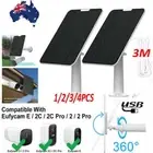 10W 20W Solar Panel for Eufy Eufycam Cam E/2C/E Pro Wall Mount 9.8ft Cable Power