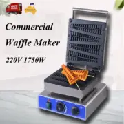 Commercial Waffle Maker Non-stick Waffle Plate 4Pcs Lolly Waffle Baker Machine