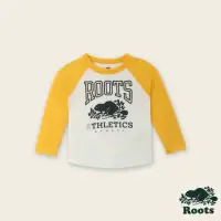 在飛比找momo購物網優惠-【Roots】Roots 小童- RBA長袖棒球T恤(白色)