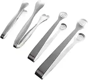 BESTOYARD Stainless Steel Mini Sugar Clamp Food Serving Tong Round Head Snail Clip for Party Cafe Home