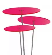 Cazador-del-sol - 6" Suncatcher - Set of 3 - Medio - Red