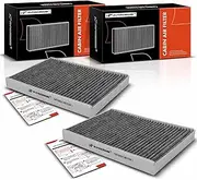 A-Premium 2-PC Cabin Air Filter with Activated Carbon Compatible with Volvo XC60, S60, S60 Cross Country, XC70, S80, V60, V60 Cross Country, V70 & Land Rover LR2, Discovery Sport, Range Rover Evoque