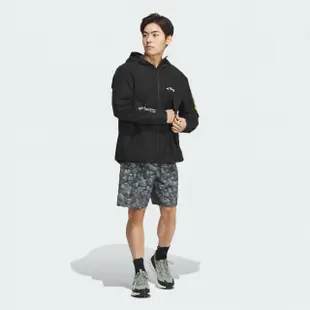 【adidas 愛迪達】外套 男款 運動外套 風衣外套 防潑水 NATGEO GTXWND J 黑 IS9508(S2401)