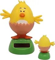 Car Solar Bobblehead | Eggshell Design Head Shaking Dash Figurine,Animated Bobble Dancer Car Decor, Shaking Head Figurine, Window Dashboard Decor Car Dashboard Interior Decoration Desktop Decor
