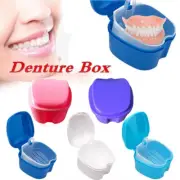 False Teeth Container Denture Box Storage Case Dental Cleaning Holders Box Hot #