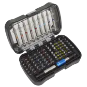 Power Tool Bit Set 71pc Colour-Coded S2 S01038 Sealey New