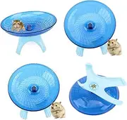 Generic 1Pc Blue Non Run Exercise Wheel for Hamsters Hedgehogs Small Pets Durable Flying Saucer Design for Fun Active Playtime Pet Exercise Wheel