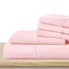 6 Pcs Blush Pink Queen Bed Sheets, Queen Size Sheet Set Deep Pocket Fit for 1...