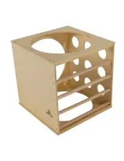 [Jenjo] Hardwood Climbing Cube For Kids 60cm Diameter