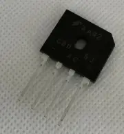 GBU6J Fairchild Bridge Rectifier SIP 6A 600V