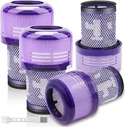 [Solvhome] Pack of 4 Replacement Filter Replacement Parts for Dyson V12 Vacuum Cleaner, Compatible with Dyson V12 Detect Slim Absolute Extra Total Clean Motorhead Complete Cordless Vacuum Cleaner,