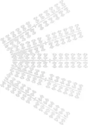 Ipetboom 120pcs Nail Practice Display Board Plate Armor Nail Art Training Display Bow Pattern Plastic Showing Board