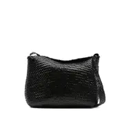 [Dragon Diffusion] Dragon Diffusion Santa Marta Woven-leather Shoulder Bag ONE SIZE BLACK