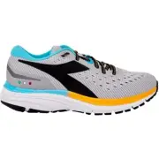 Diadora Mythos Blushield 6 Men's Running Shoes, US 11, Silver DD/Black/Saffron