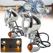 Driving Passing Light Bar w/ Turn Signals For Harley Softail Fat-Boy FLSTF Dyna