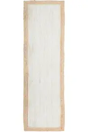 Noosa White Natural Jute Runner