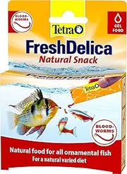 Tetra FreshDelica Natural Fish Food For all Ornamental Fish Bloodworms 48G/16 X 3G