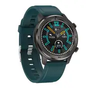 DT78 Full Touch Silicone Wristband Heart Rate BP BO2 Monitor Fitness Tracker Smart Watch GREEN COLOR