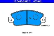 ATE Disc Brake Pad Set For LANCIA FIAT Delta I II Prisma Argenta 793272