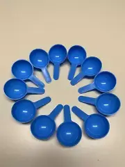 Tablespoons, Short Handle, Plastic, Measures 1 Tbsp or 1 Teaspoon-Set of 12