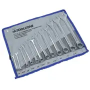 12pc Combination Spanner Set AF / Imperial 1/4" - 1" Monkey Pipe Wrench TE494