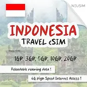 NeuSIM Indonesia eSIM 1-20GB Data | Same Day DELIVERY! (10GB for 30 Days)