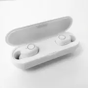 Portable Mini TWS Earphone Wireless bluetooth 5.0 Earbuds Stereo Bass Sports Headphone with Mic WHITE COLOR