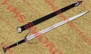 Carbon Steel Witcher Sword of Geralt of Rivia Sword with Feline Pommel-Type II
