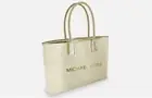 Michael Kors Gold Tote Bag Purse Perfume Fragrance New sealed w/dust bag