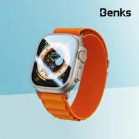 在飛比找蝦皮商城優惠-Benks 鈦合金邊框藍寶石保護貼 Apple Watch 