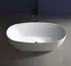 Calpe Egg Shape Oval Freestanding Bath - Gloss White or Matte White